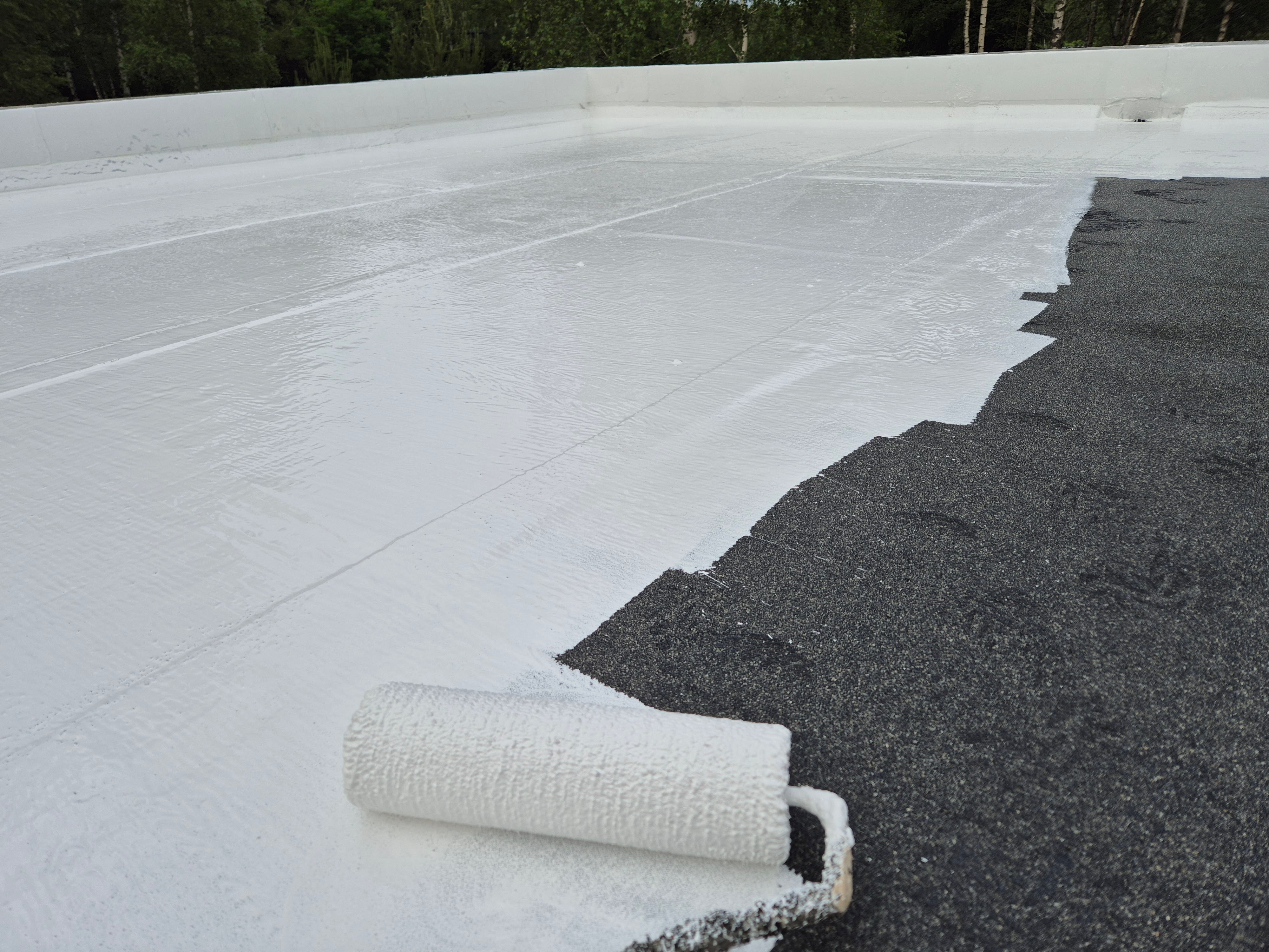 ROOF-COAT FIBER Silicone roof waterproofing reinforced with fiberglass