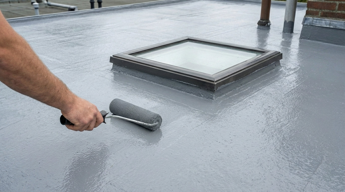ROOF-COAT FIBER Silicone roof waterproofing reinforced with fiberglass